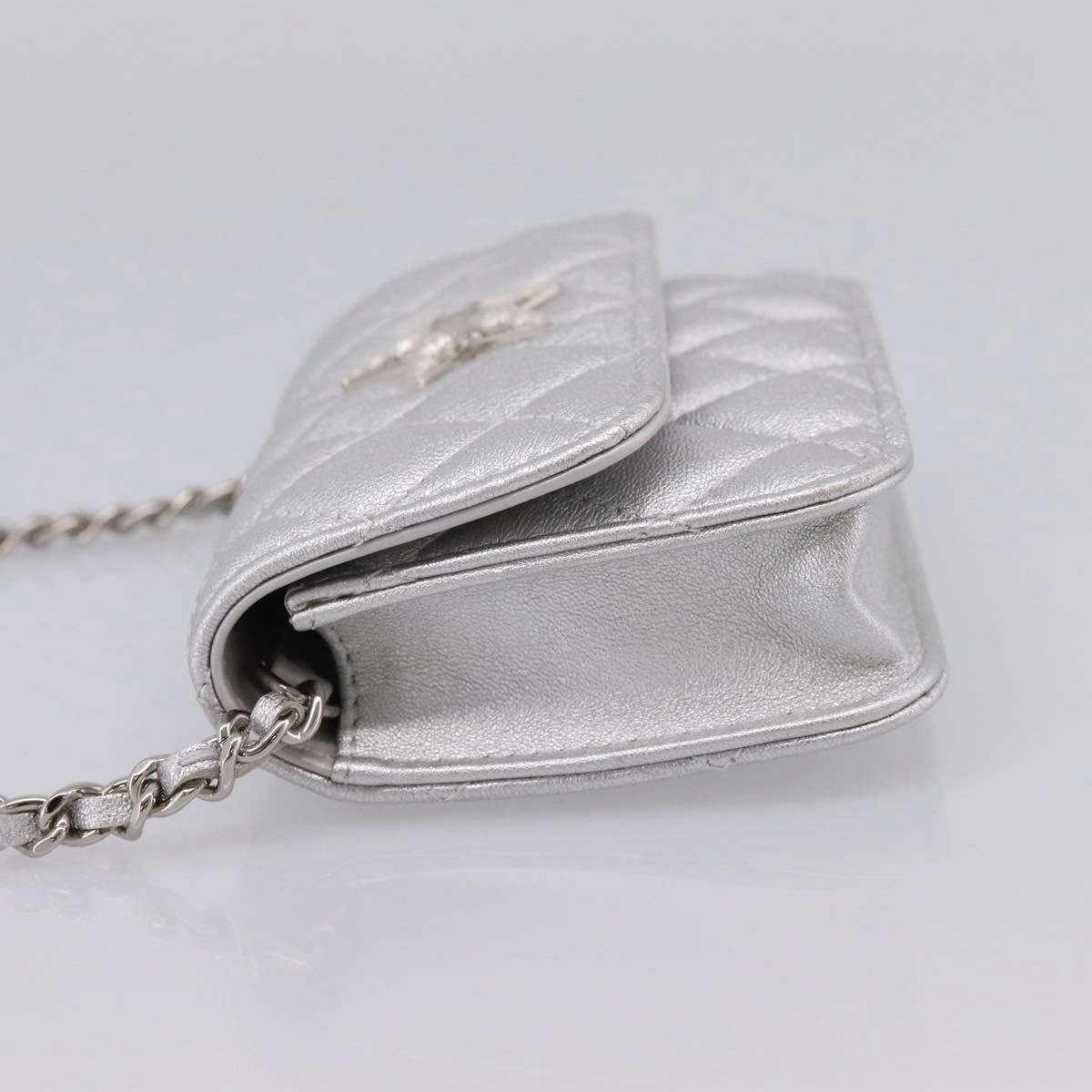 CHANEL Matelasse Chain Shoulder Bag Lamb Skin Navy CC Auth 196832SAM - Jerrillo image 3