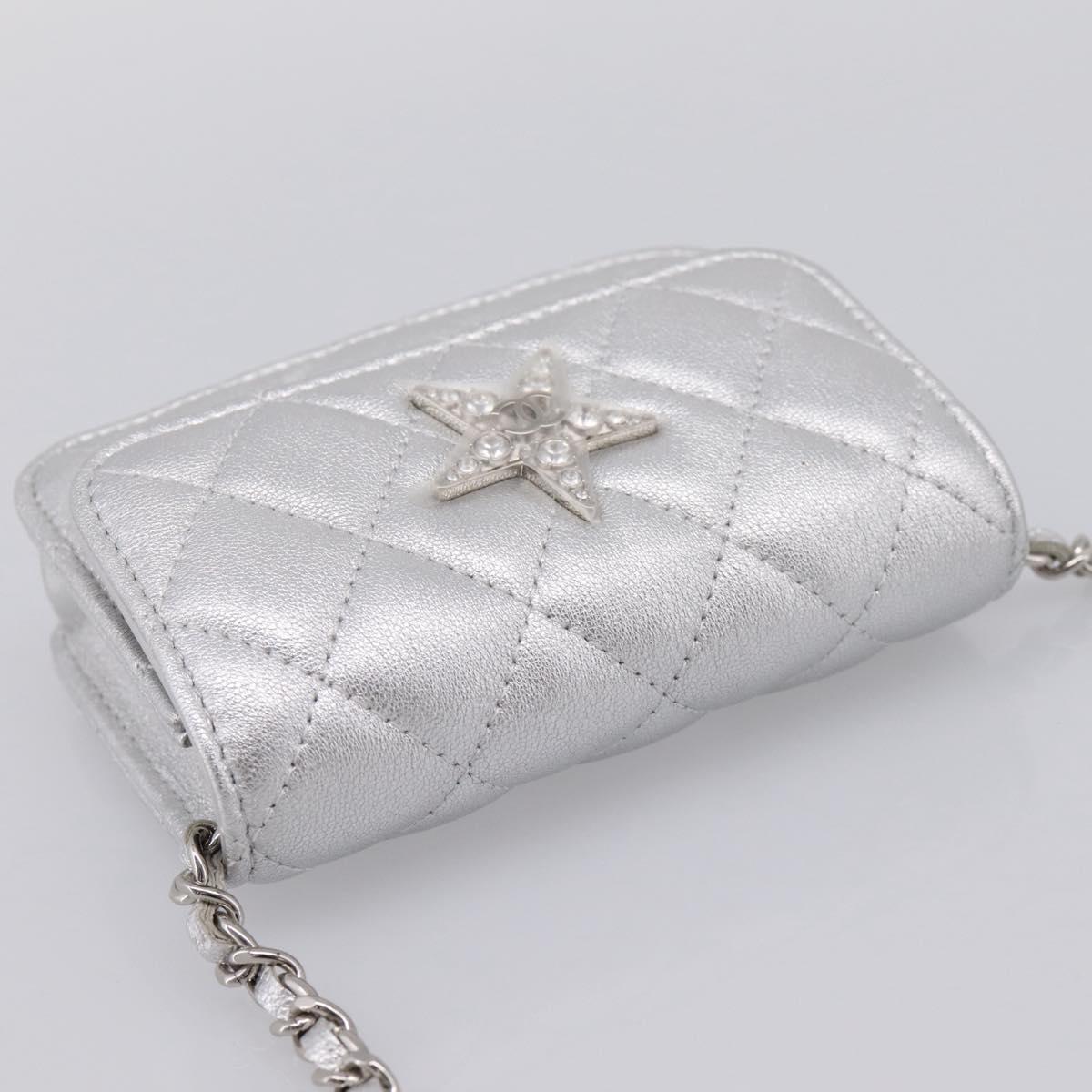 CHANEL Matelasse Chain Shoulder Bag Lamb Skin Navy CC Auth 196832SAM - Jerrillo image 6