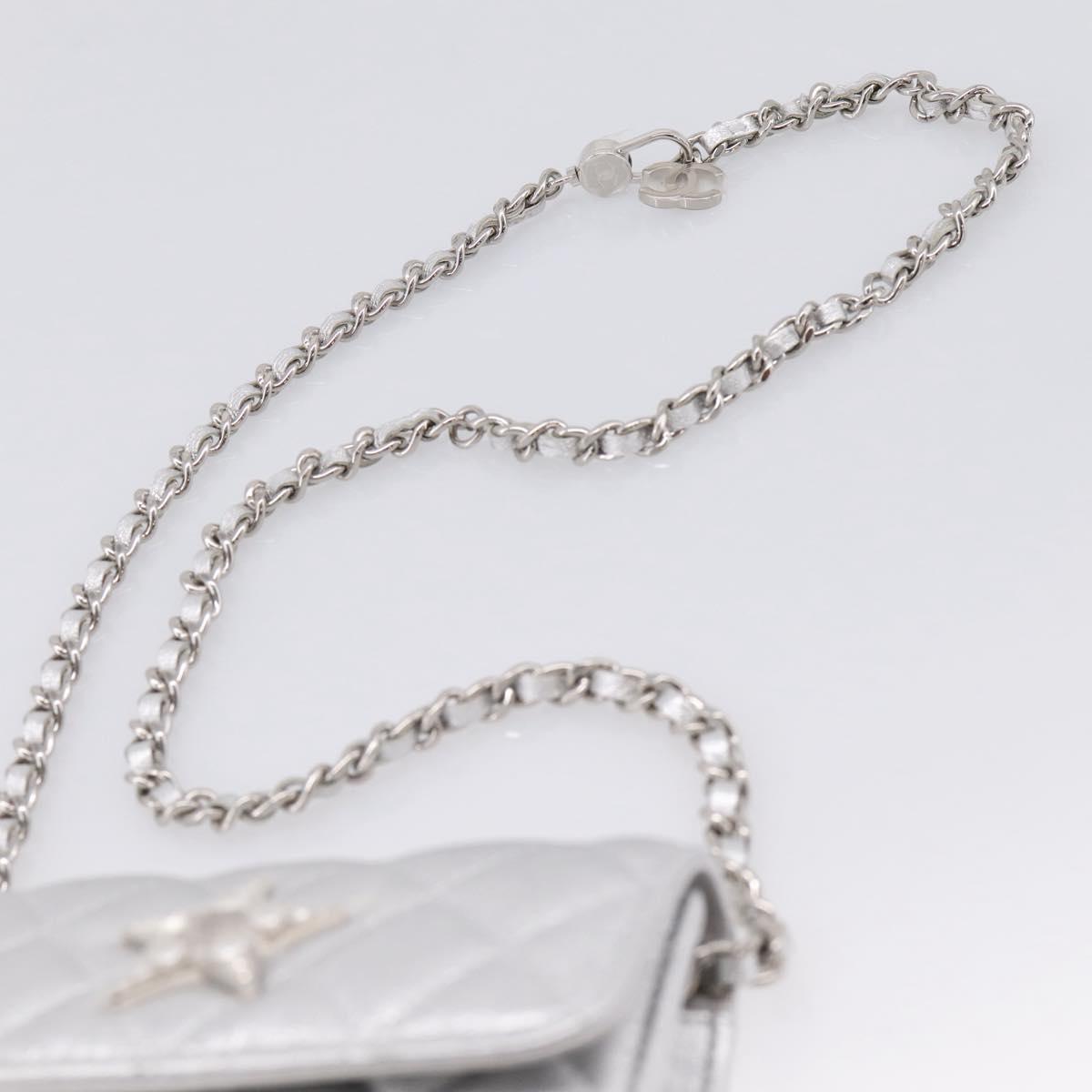 CHANEL Matelasse Chain Shoulder Bag Lamb Skin Navy CC Auth 196832SAM - Jerrillo image 8
