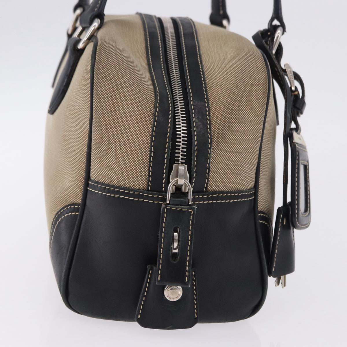 PRADA Tote Bag Canvas Beige Silver Auth 197022A - Jerrillo image 5