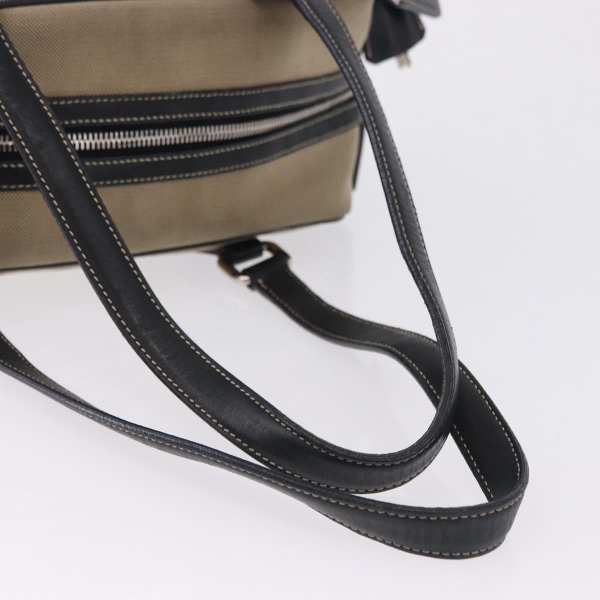 PRADA Tote Bag Canvas Beige Silver Auth 197022A - Jerrillo image 7