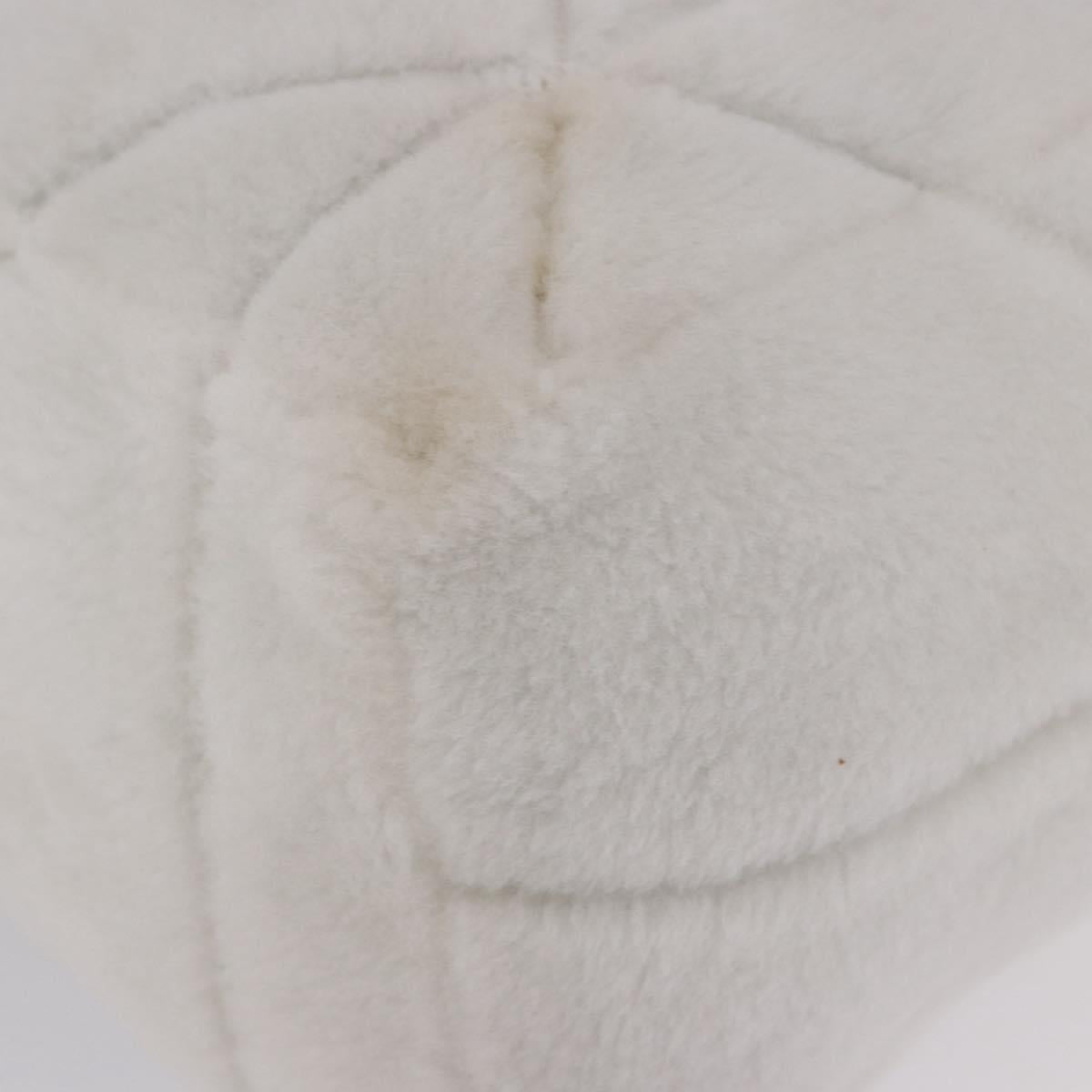 PRADA Tote Bag Fur White Silver Auth 197109SAM - Jerrillo image 10