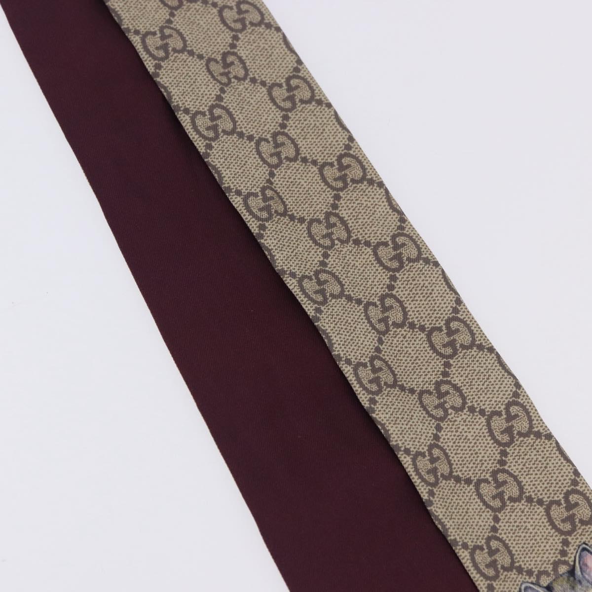 GUCCI GG Canvas Scarf Silk Higuchi Yuko Collaboration Beige Auth 197171M - Jerrillo image 5