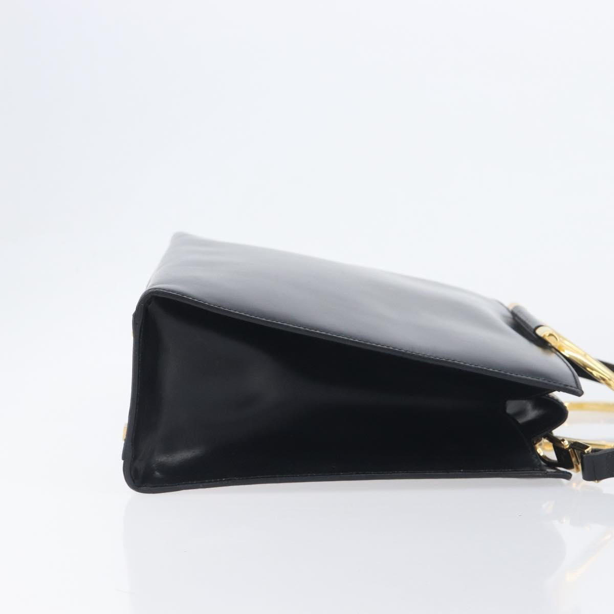 CELINE Hand Bag Leather 2way Black Gold Auth 197456A - Jerrillo image 3