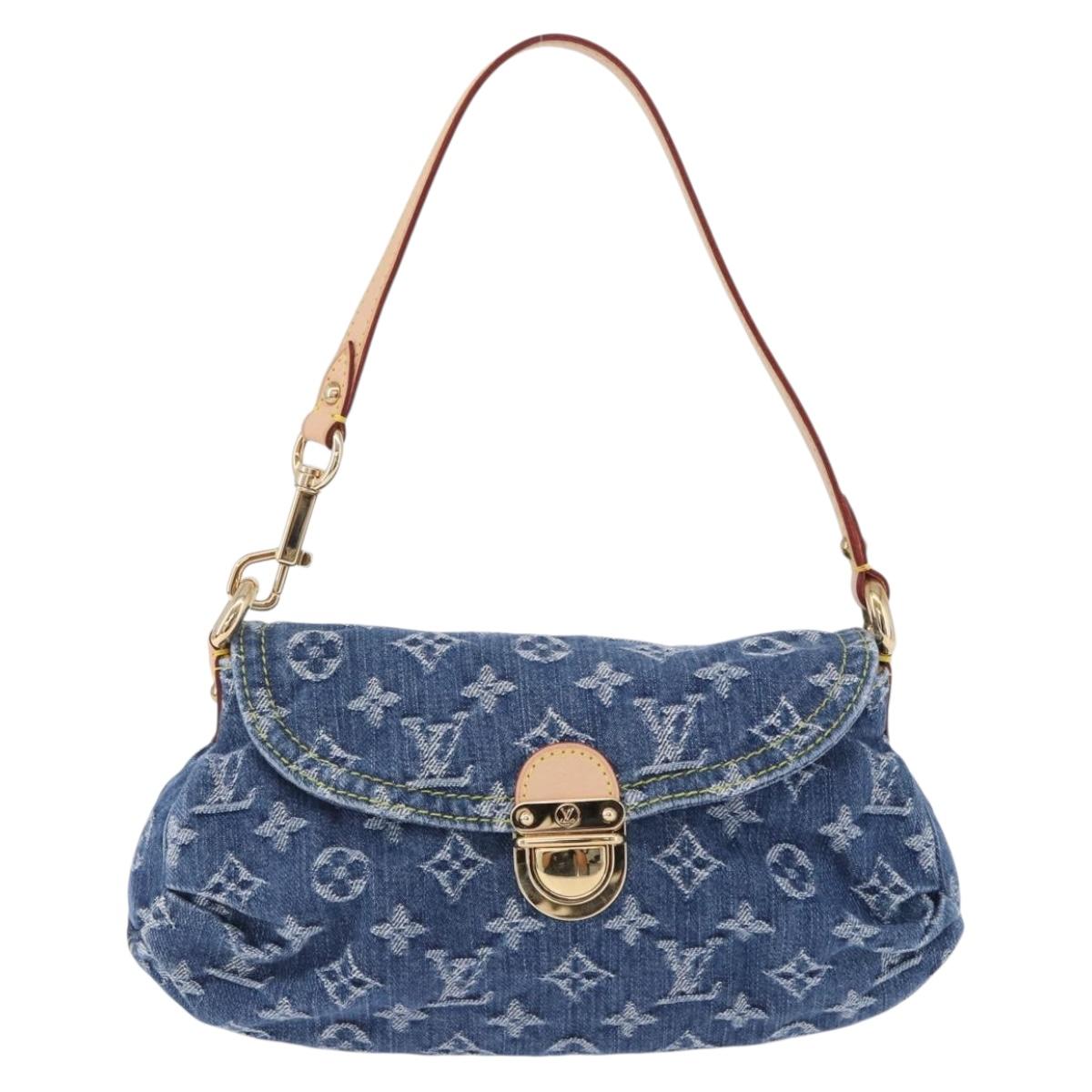 LOUIS VUITTON Monogram Denim Mini Preity Hand Bag Blue M95050 LV Auth 197489SAM - Jerrillo image 2