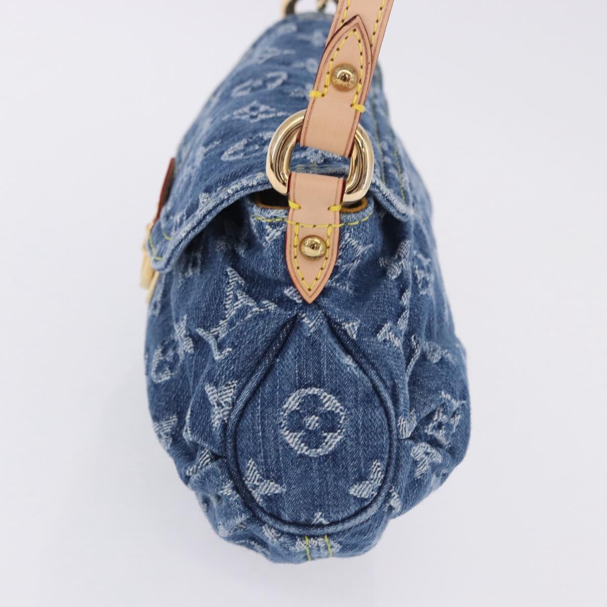 LOUIS VUITTON Monogram Denim Mini Preity Hand Bag Blue M95050 LV Auth 197489SAM - Jerrillo image 4