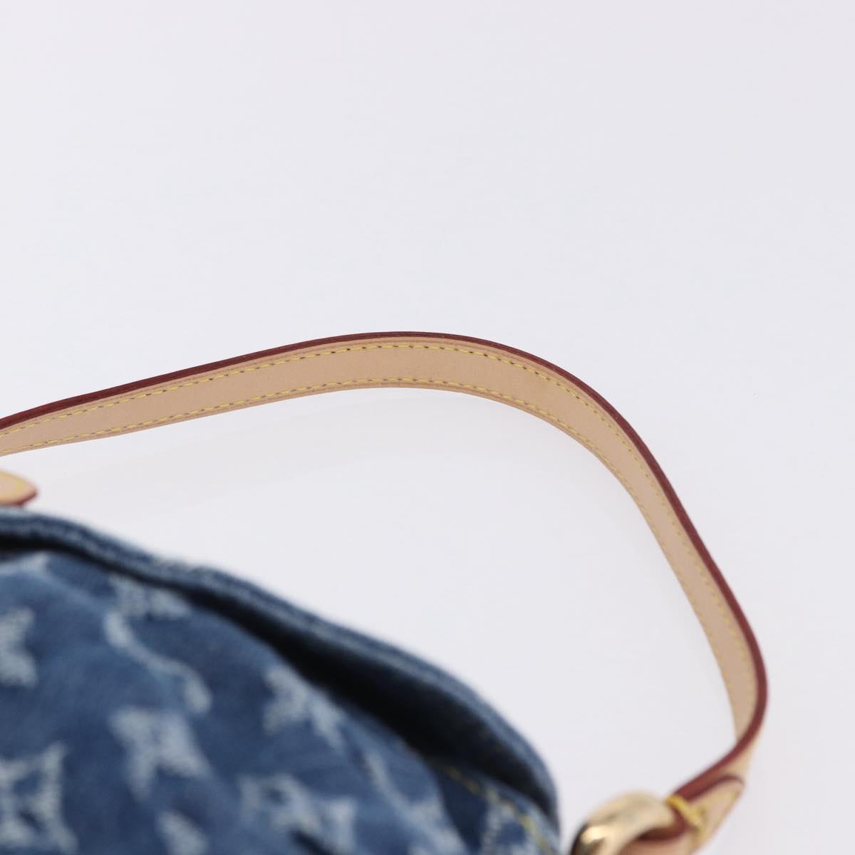 LOUIS VUITTON Monogram Denim Mini Preity Hand Bag Blue M95050 LV Auth 197489SAM - Jerrillo image 8