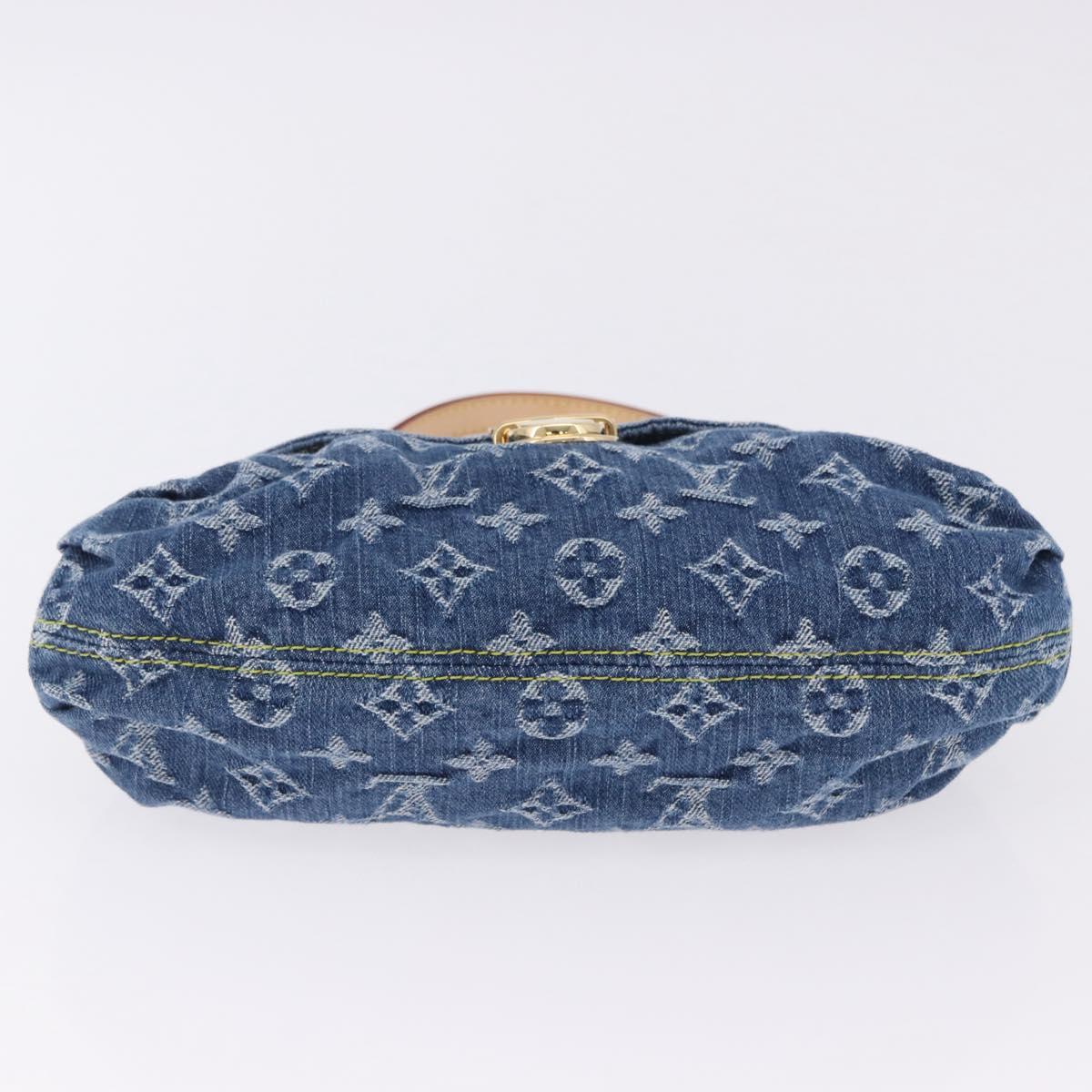 LOUIS VUITTON Monogram Denim Mini Preity Hand Bag Blue M95050 LV Auth 197489SAM - Jerrillo image 9