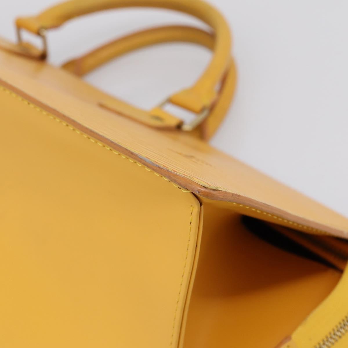 LOUIS VUITTON Epi Sac Triangle Hand Bag Yellow M52099 LV Auth 197532 - Jerrillo image 10