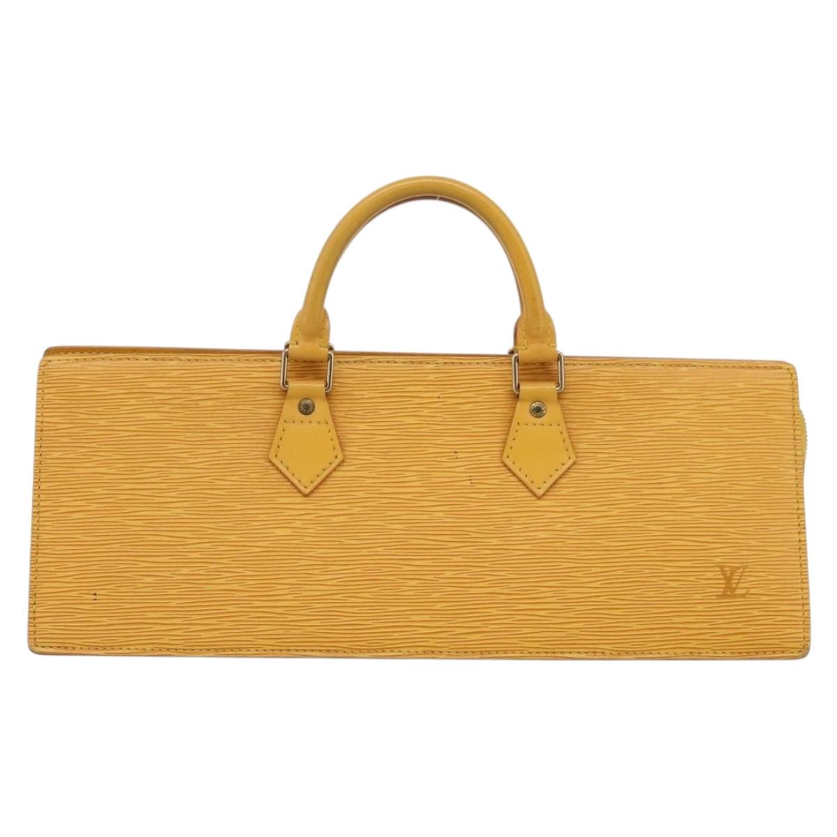 LOUIS VUITTON Epi Sac Triangle Hand Bag Yellow M52099 LV Auth 197532 - Jerrillo image 2