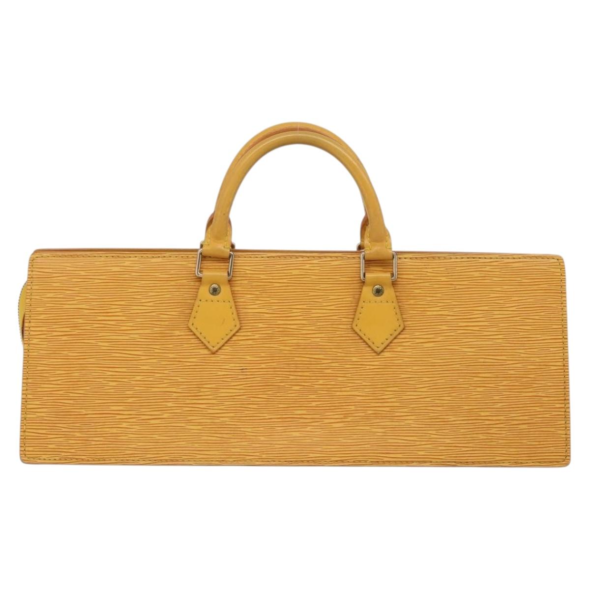 LOUIS VUITTON Epi Sac Triangle Hand Bag Yellow M52099 LV Auth 197532 - Jerrillo image 3