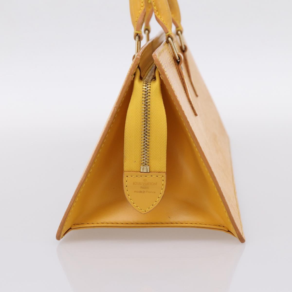 LOUIS VUITTON Epi Sac Triangle Hand Bag Yellow M52099 LV Auth 197532 - Jerrillo image 5