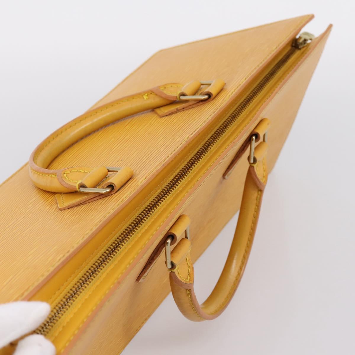 LOUIS VUITTON Epi Sac Triangle Hand Bag Yellow M52099 LV Auth 197532 - Jerrillo image 6