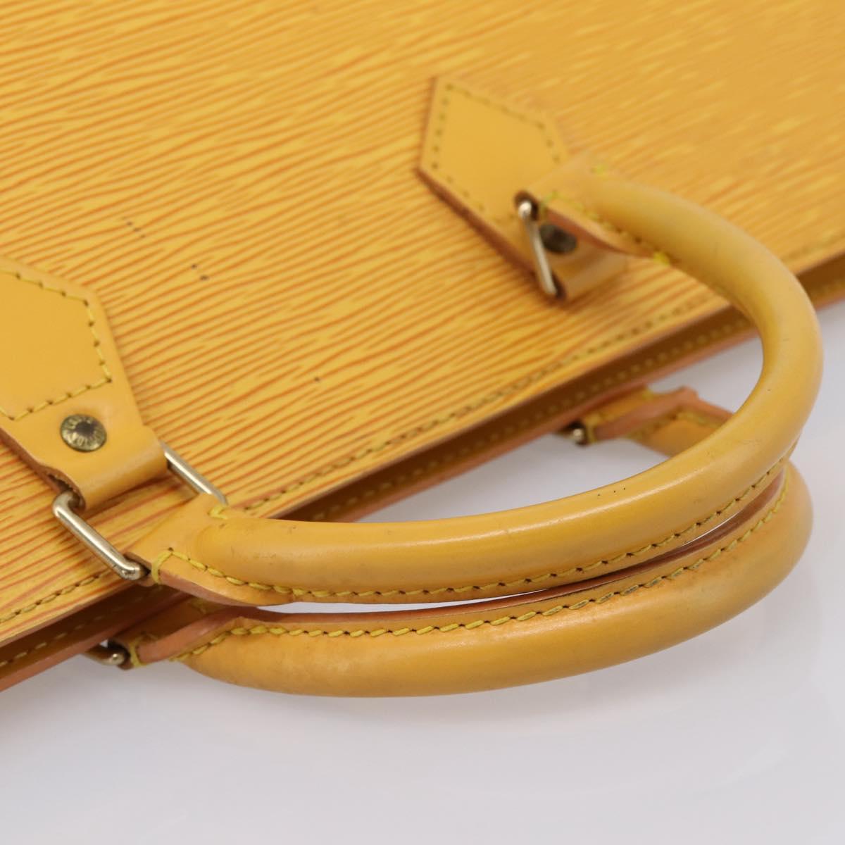 LOUIS VUITTON Epi Sac Triangle Hand Bag Yellow M52099 LV Auth 197532 - Jerrillo image 7