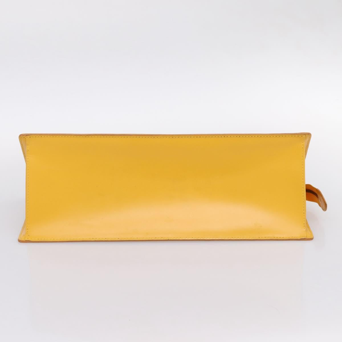 LOUIS VUITTON Epi Sac Triangle Hand Bag Yellow M52099 LV Auth 197532 - Jerrillo image 9