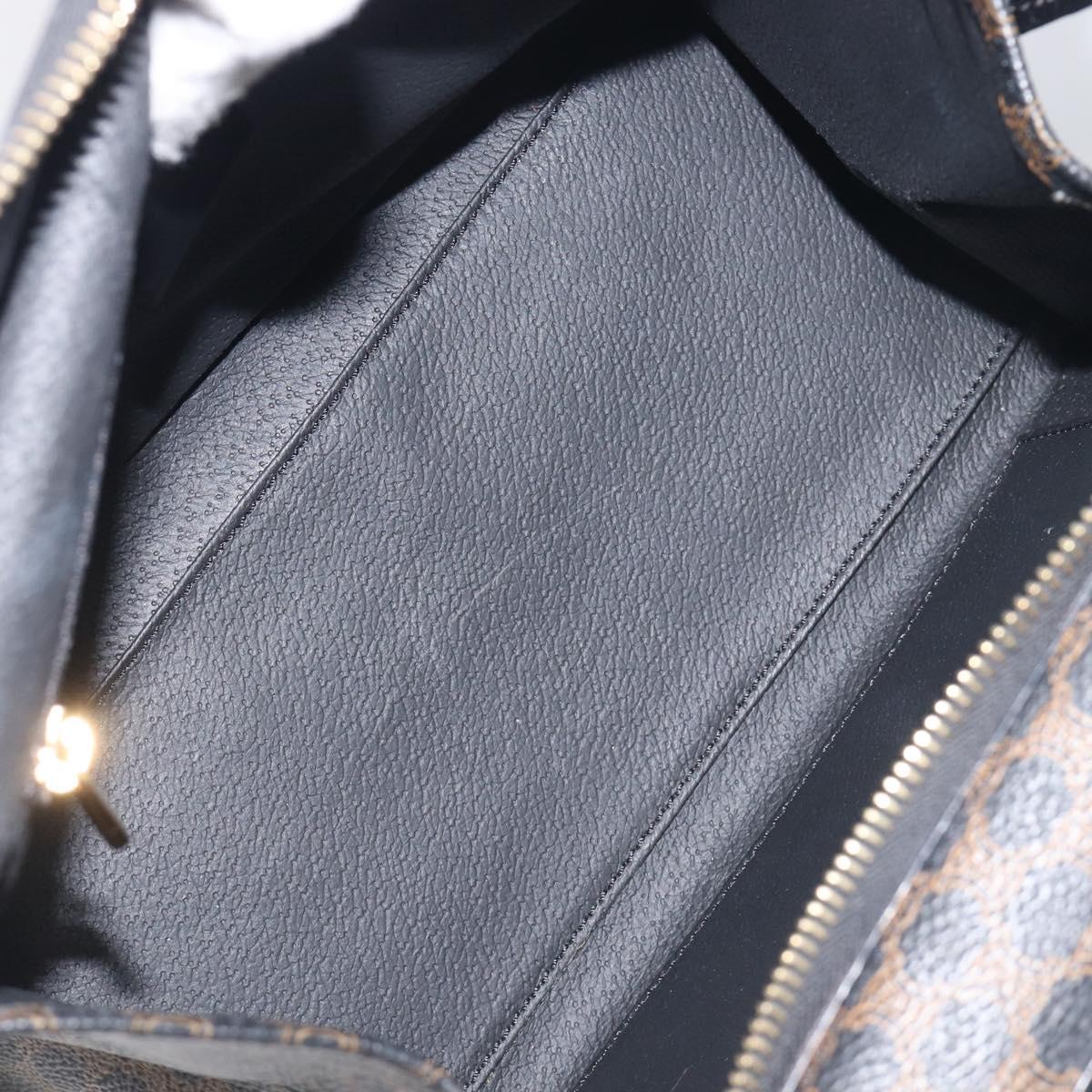 CELINE Macadam Canvas Hand Bag PVC Leather Black Gold Auth 197786A - Jerrillo image 10