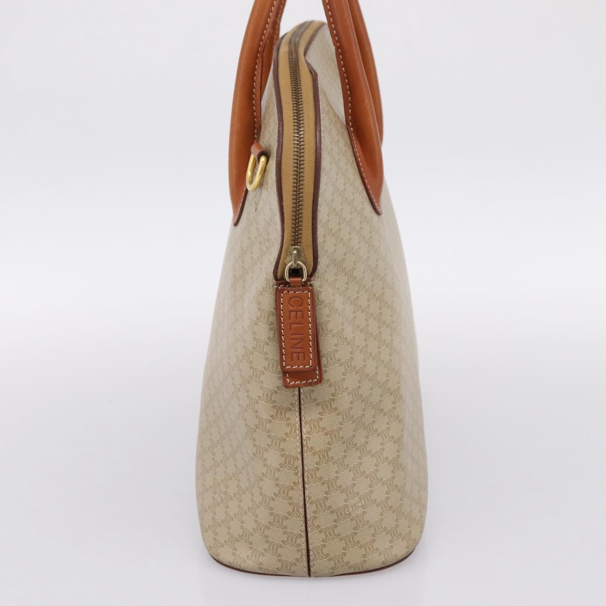 CELINE Macadam Canvas Hand Bag PVC Beige Gold Auth 197827 - Jerrillo image 3