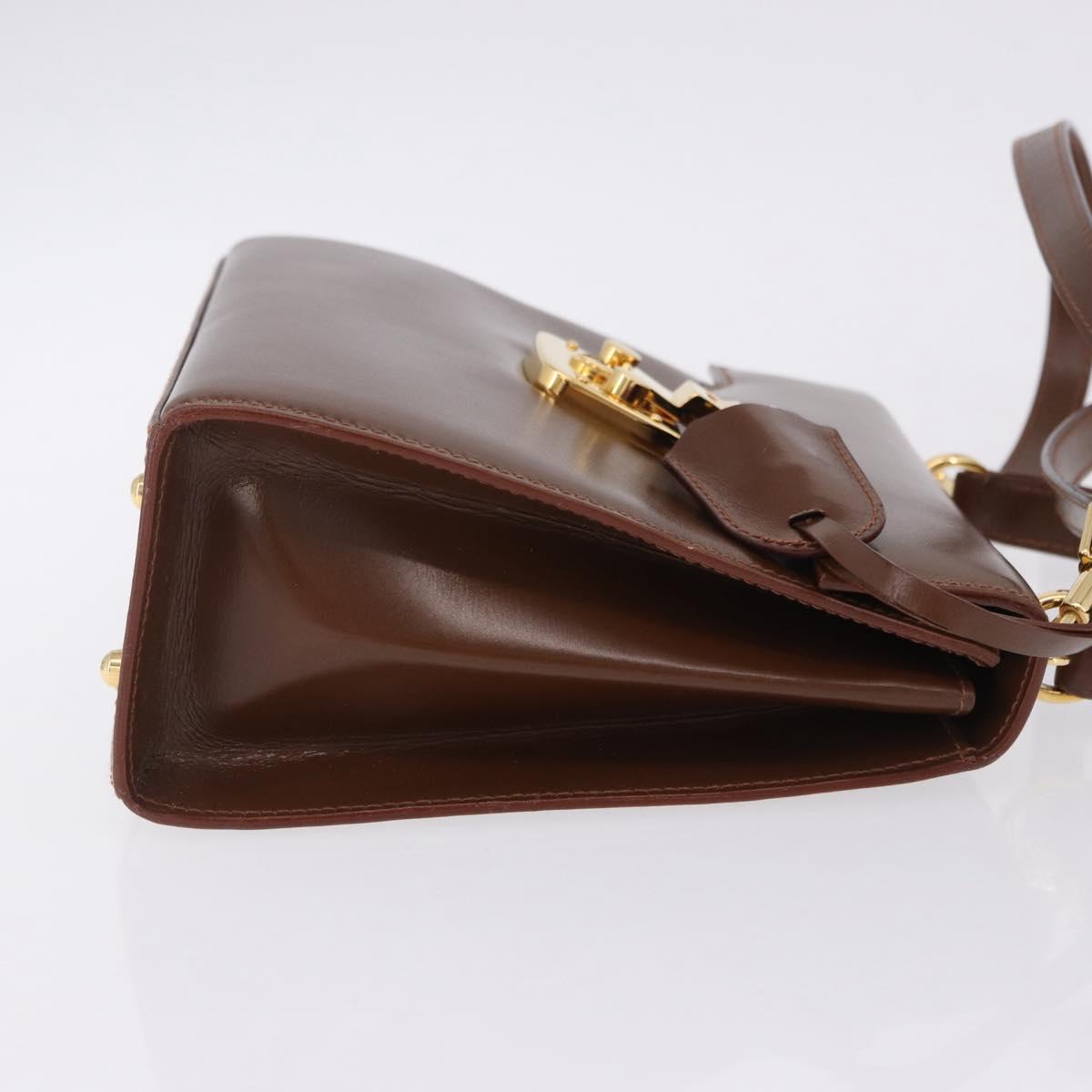 GUCCI Hand Bag Leather 2way Brown Gold 000 2110 Auth 197847V - Jerrillo image 4