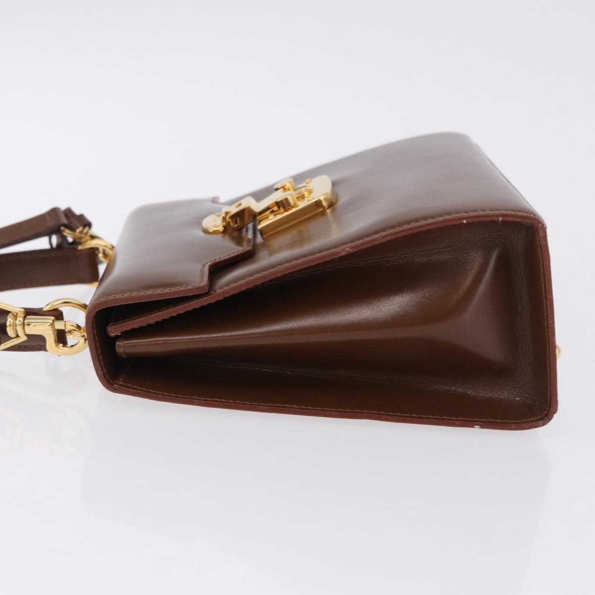 GUCCI Hand Bag Leather 2way Brown Gold 000 2110 Auth 197847V - Jerrillo image 5