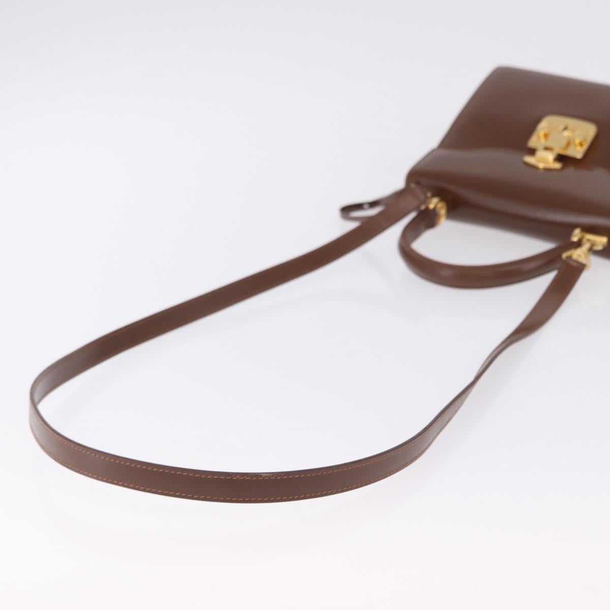 GUCCI Hand Bag Leather 2way Brown Gold 000 2110 Auth 197847V - Jerrillo image 9