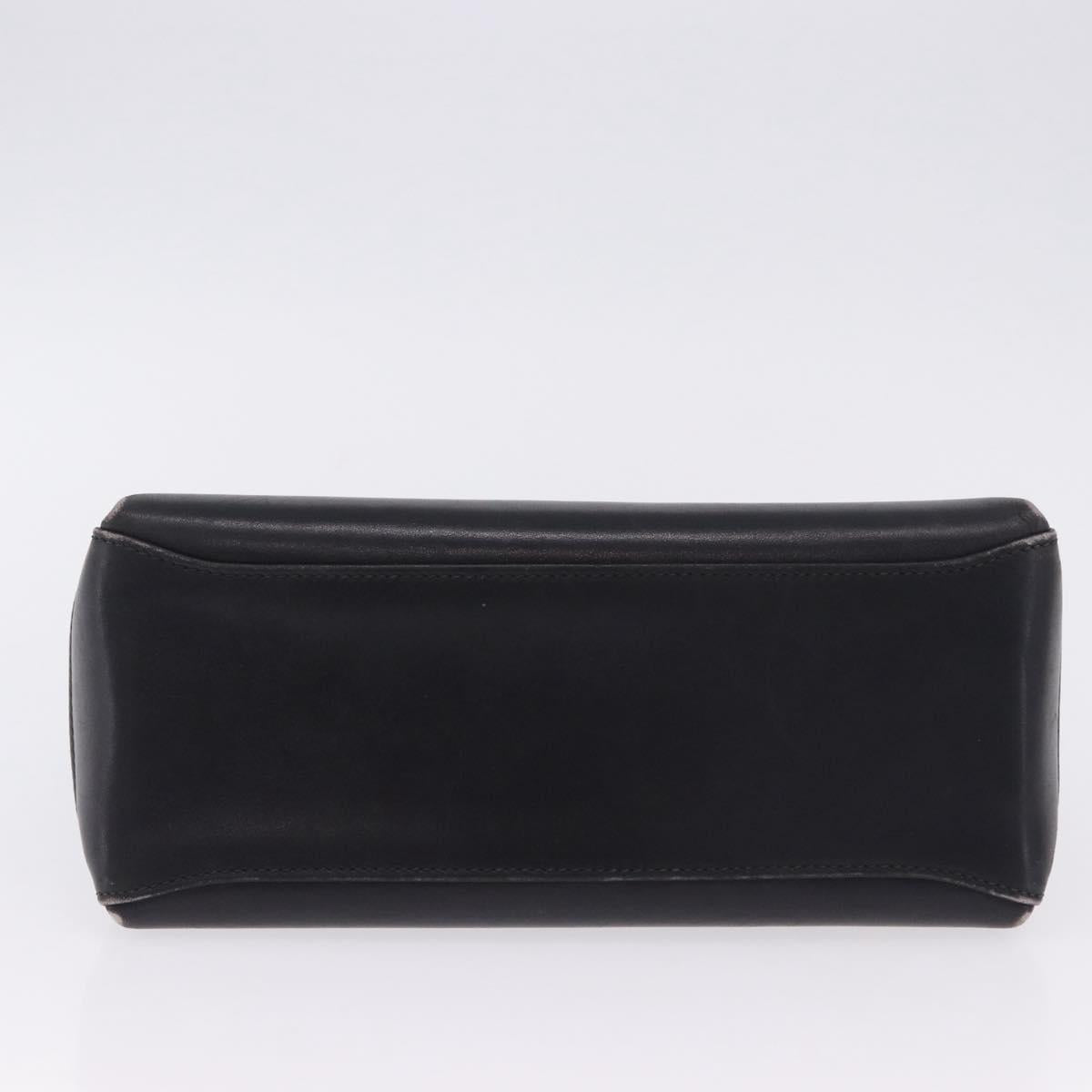 GUCCI Hand Bag Leather Black Gold Auth 197873 - Jerrillo image 5