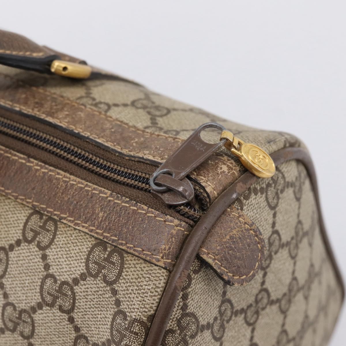 GUCCI GG Supreme Web Sherry Line Hand Bag PVC Beige Gold 40 02 007 Auth 197903 - Jerrillo image 10