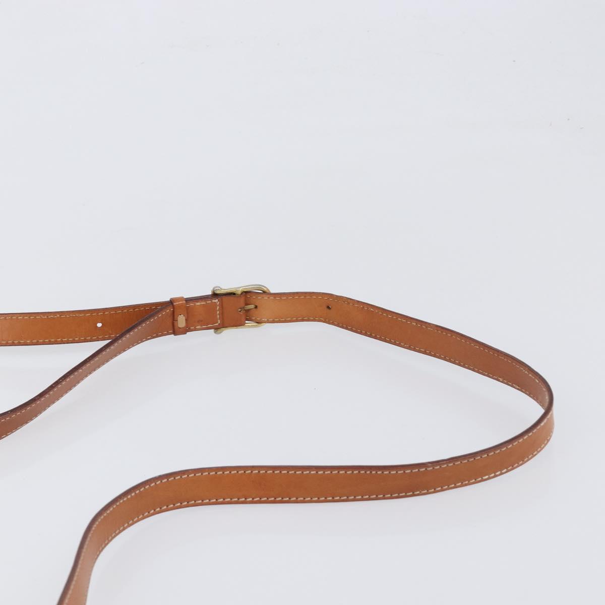 CELINE Macadam Shoulder Bag PVC Leather Beige Gold Tone Auth 198545 - Jerrillo image 8
