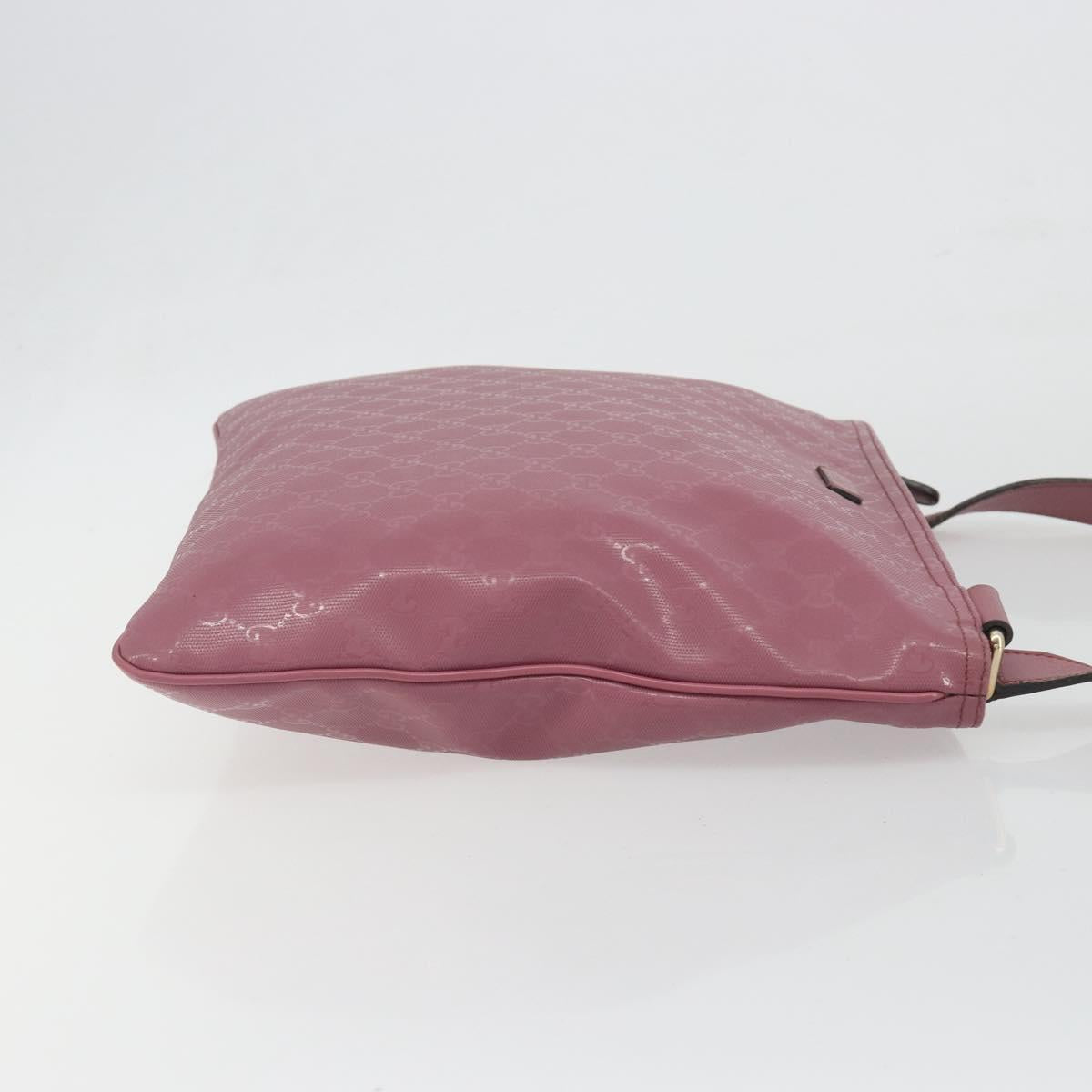 GUCCI GG Implementation Shoulder Bag PVC Leather Purple Gold 201446 Auth 198663A - Jerrillo image 4