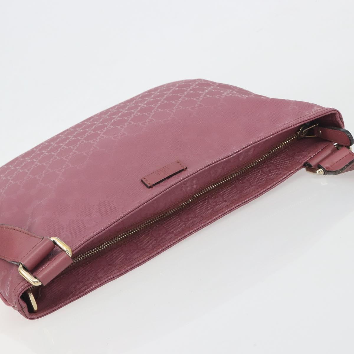 GUCCI GG Implementation Shoulder Bag PVC Leather Purple Gold 201446 Auth 198663A - Jerrillo image 6