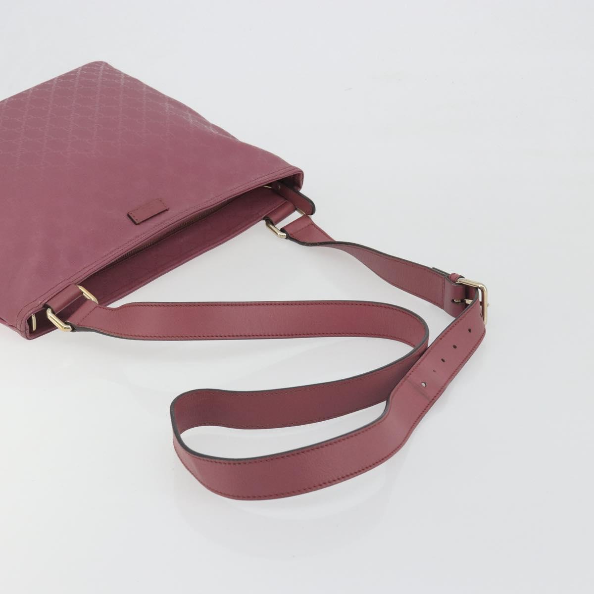 GUCCI GG Implementation Shoulder Bag PVC Leather Purple Gold 201446 Auth 198663A - Jerrillo image 7