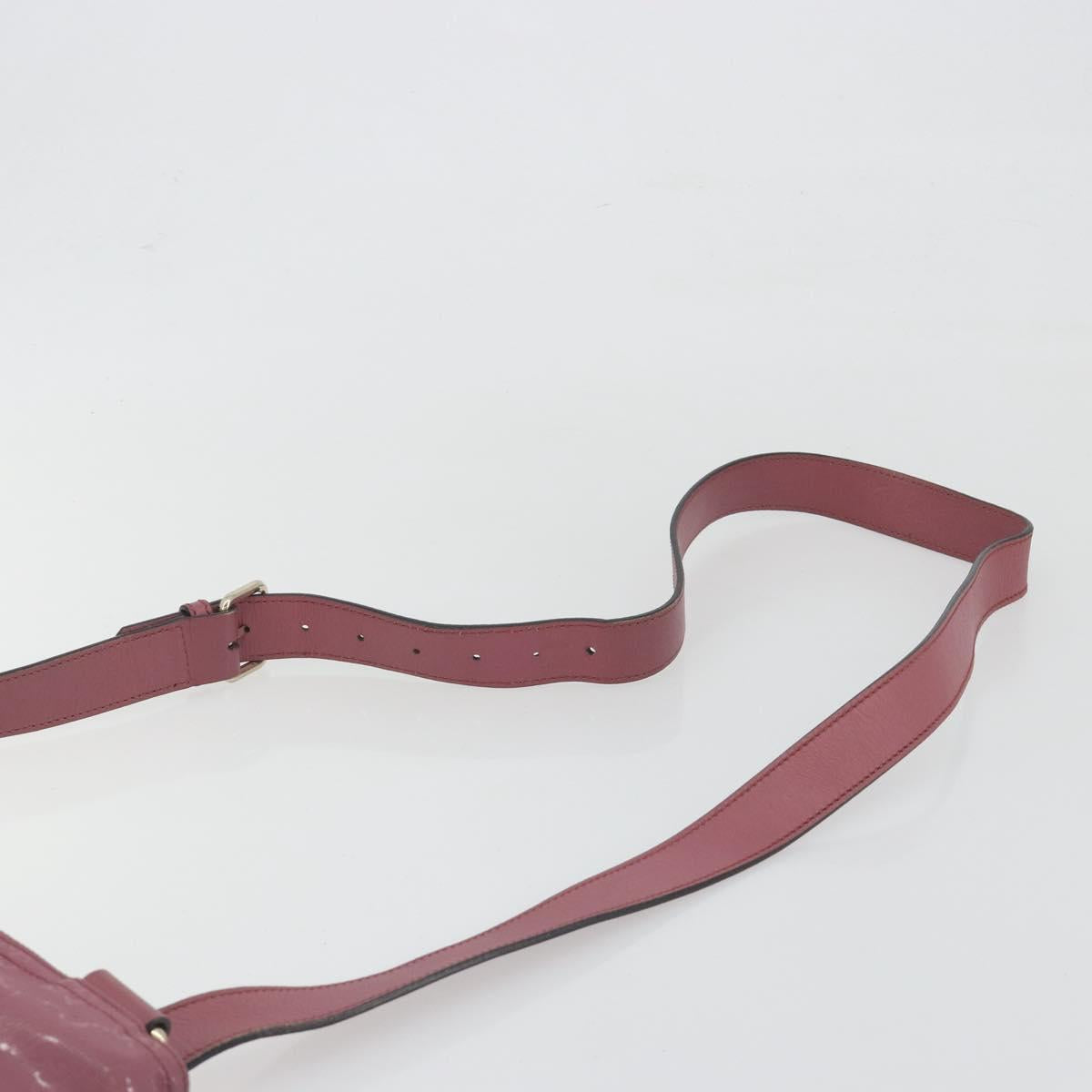 GUCCI GG Implementation Shoulder Bag PVC Leather Purple Gold 201446 Auth 198663A - Jerrillo image 8