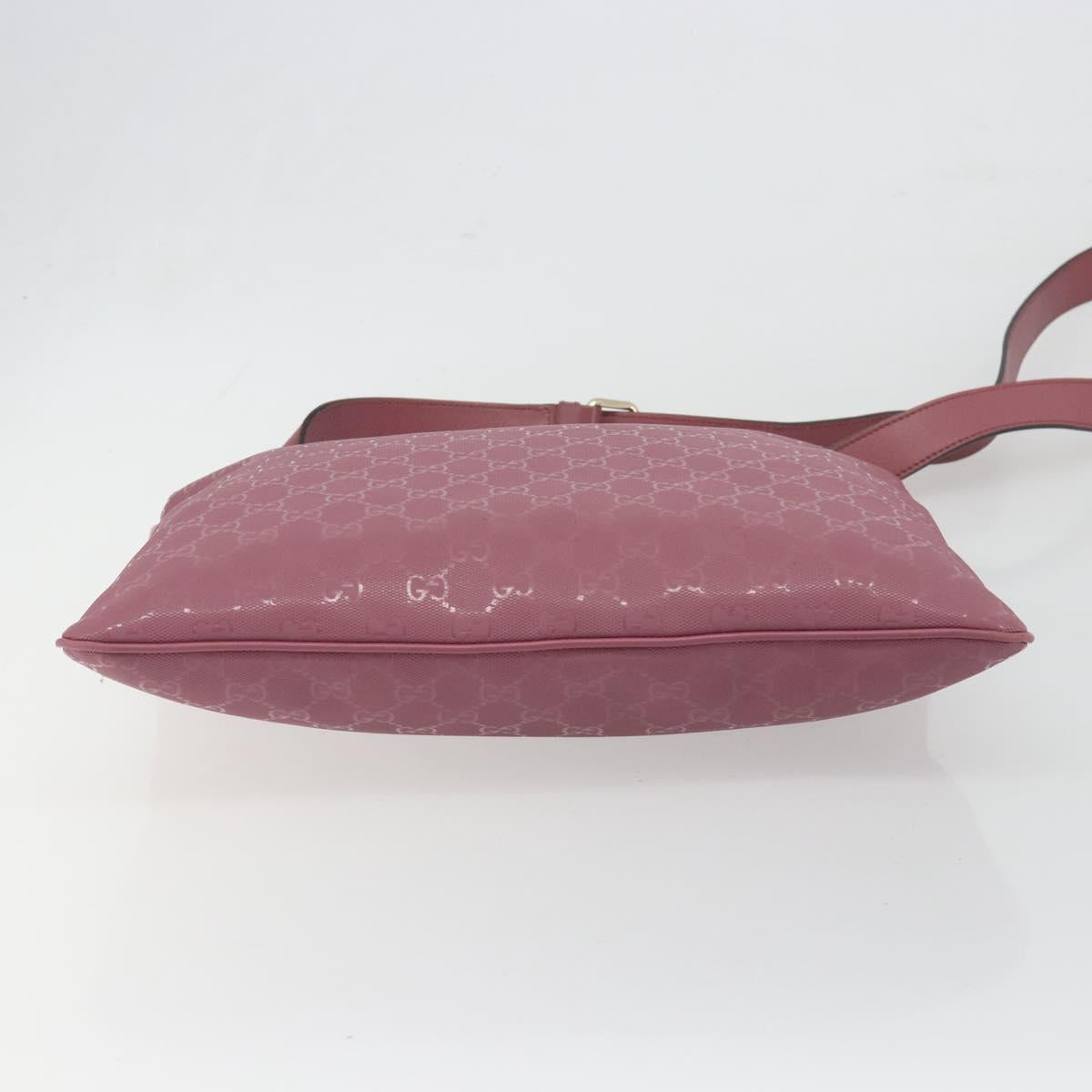 GUCCI GG Implementation Shoulder Bag PVC Leather Purple Gold 201446 Auth 198663A - Jerrillo image 9