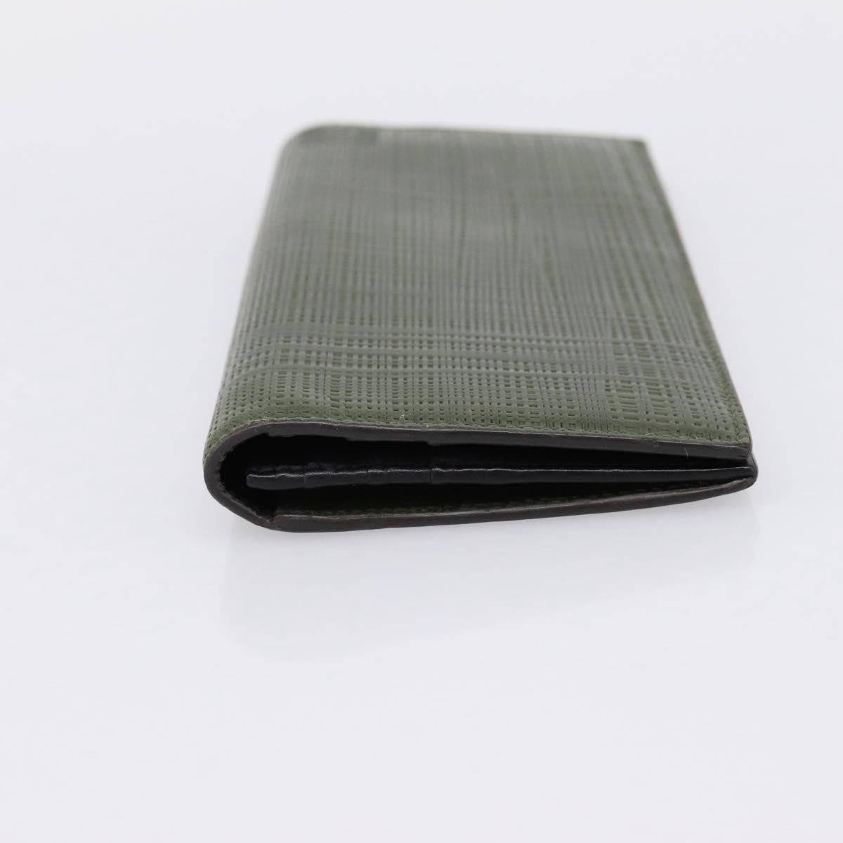 LOEWE Long Wallet Leather Green Silver Auth 198759A - Jerrillo image 3