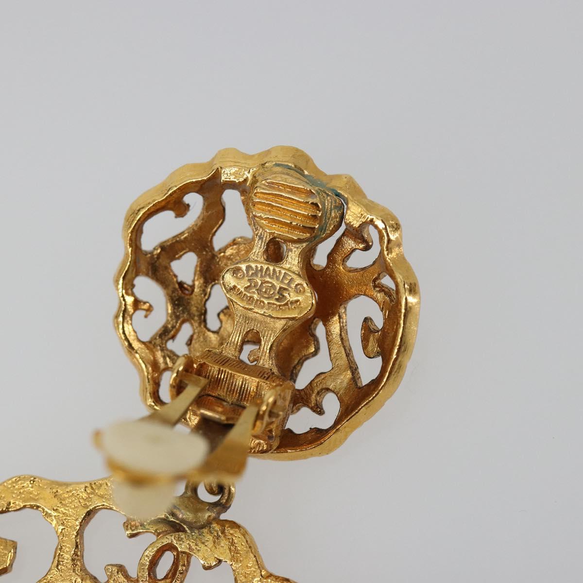 CHANEL Pierce Metal Gold Tone CC Auth 198818V - Jerrillo image 10