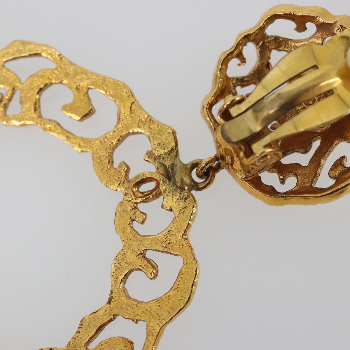 CHANEL Pierce Metal Gold Tone CC Auth 198818V - Jerrillo image 7