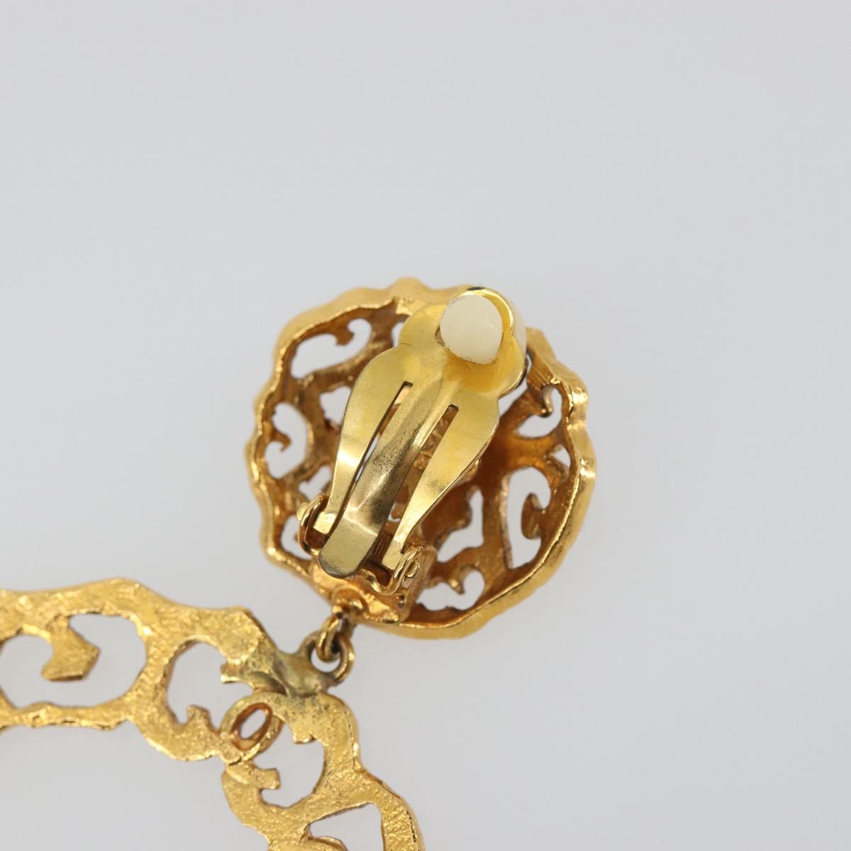 CHANEL Pierce Metal Gold Tone CC Auth 198818V - Jerrillo image 8