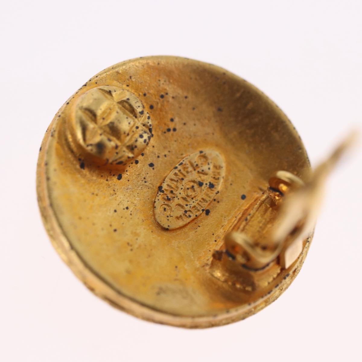 CHANEL Earring Metal Gold Tone CC Auth 198822V - Jerrillo image 10
