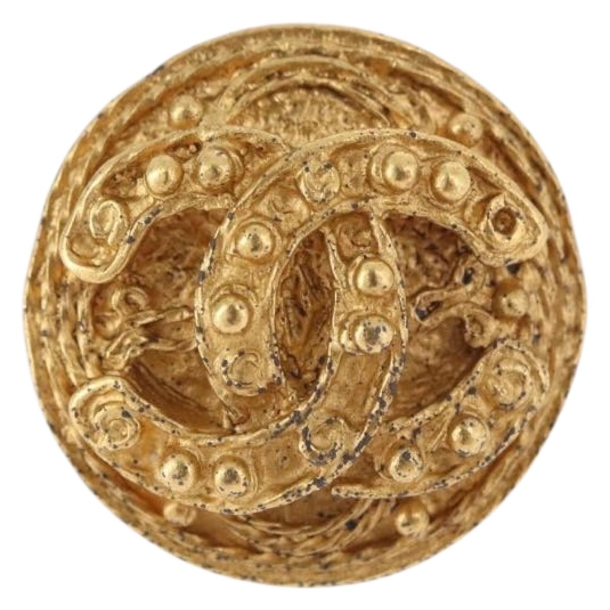 CHANEL Earring Metal Gold Tone CC Auth 198822V - Jerrillo image 2