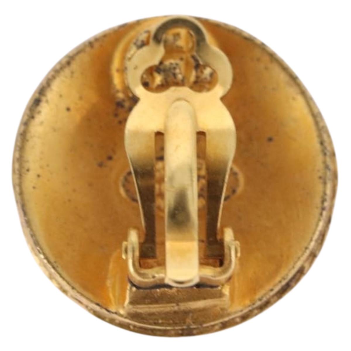 CHANEL Earring Metal Gold Tone CC Auth 198822V - Jerrillo image 3