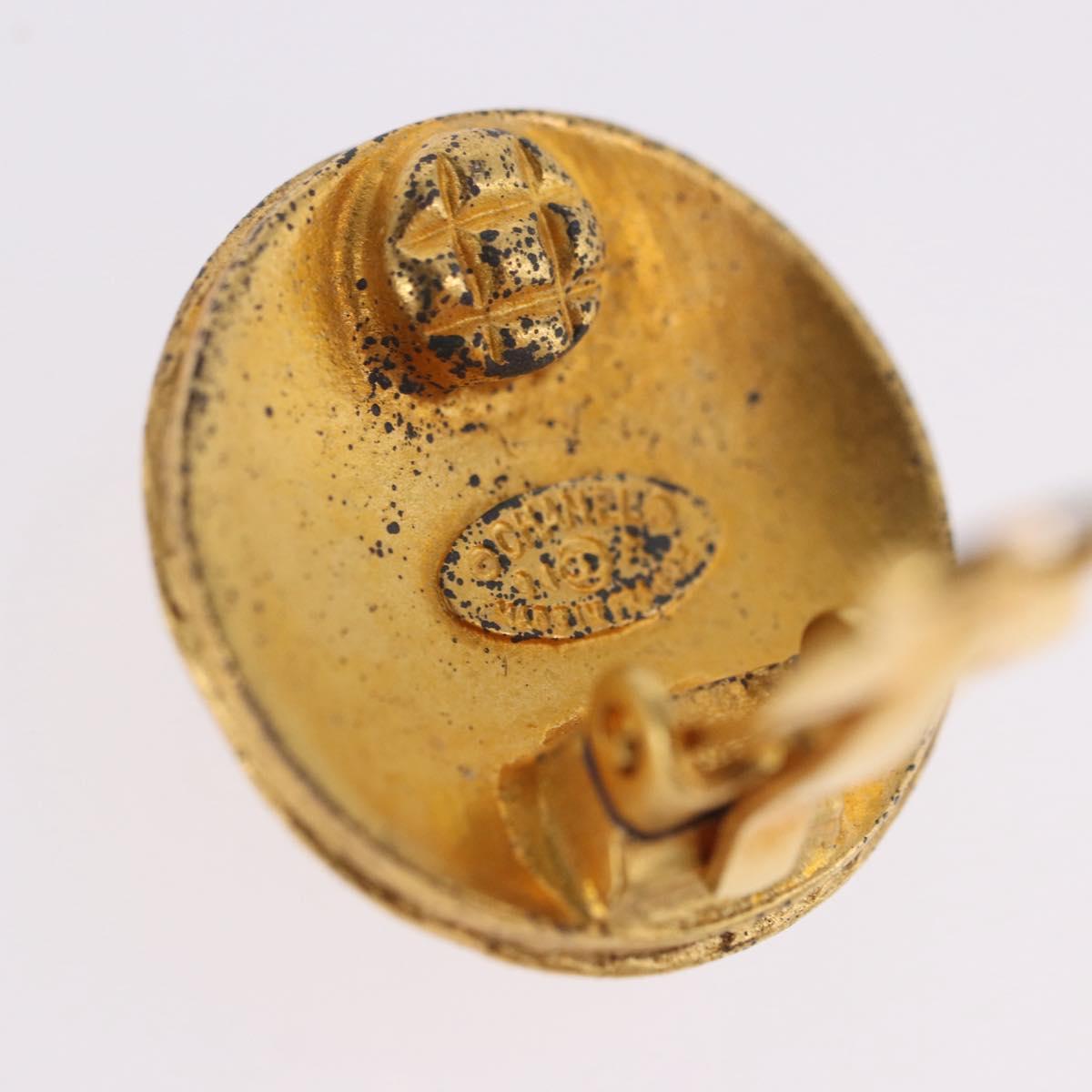 CHANEL Earring Metal Gold Tone CC Auth 198822V - Jerrillo image 5