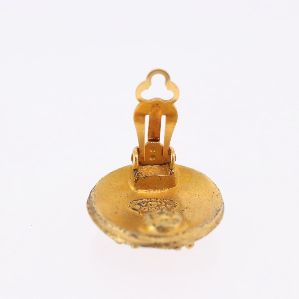 CHANEL Earring Metal Gold Tone CC Auth 198822V - Jerrillo image 6