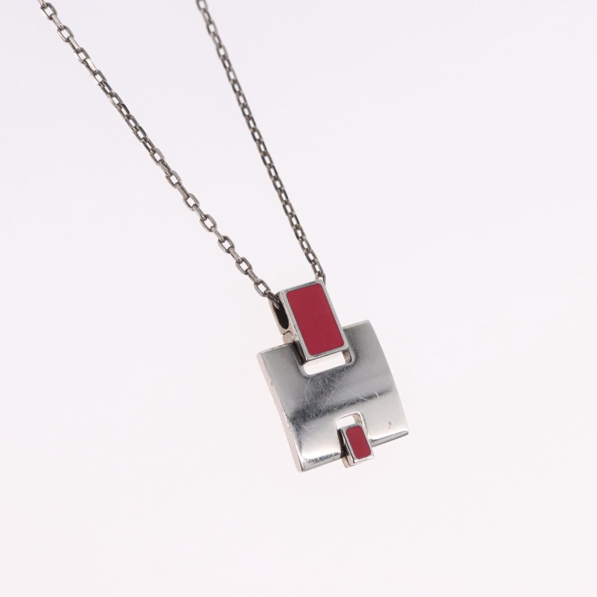 HERMES Eileen Necklace metal Silver Auth 198836V - Jerrillo image 3