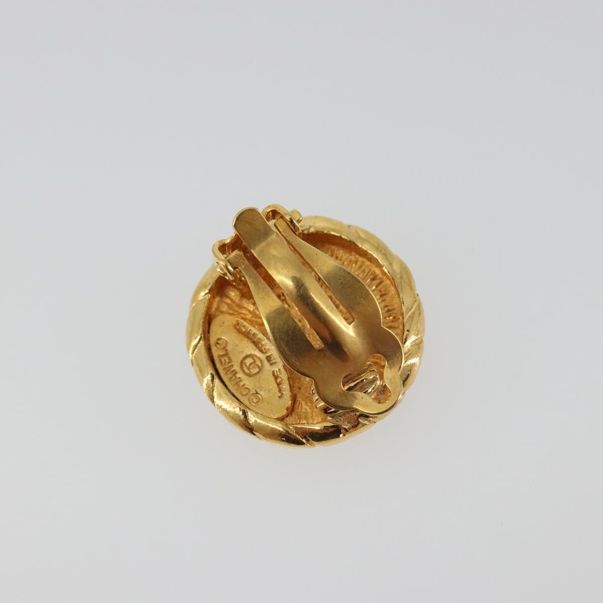 CHANEL Earring Metal Gold Tone CC Auth 198839V - Jerrillo image 3