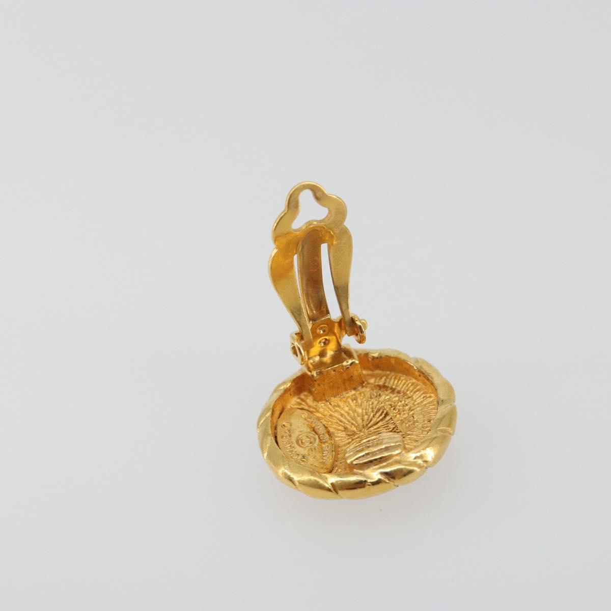 CHANEL Earring Metal Gold Tone CC Auth 198839V - Jerrillo image 4