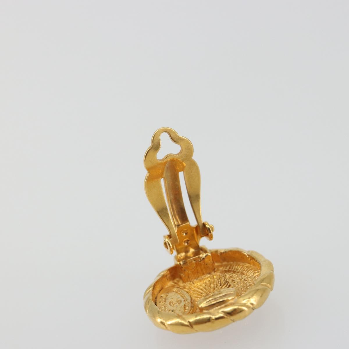 CHANEL Earring Metal Gold Tone CC Auth 198839V - Jerrillo image 5