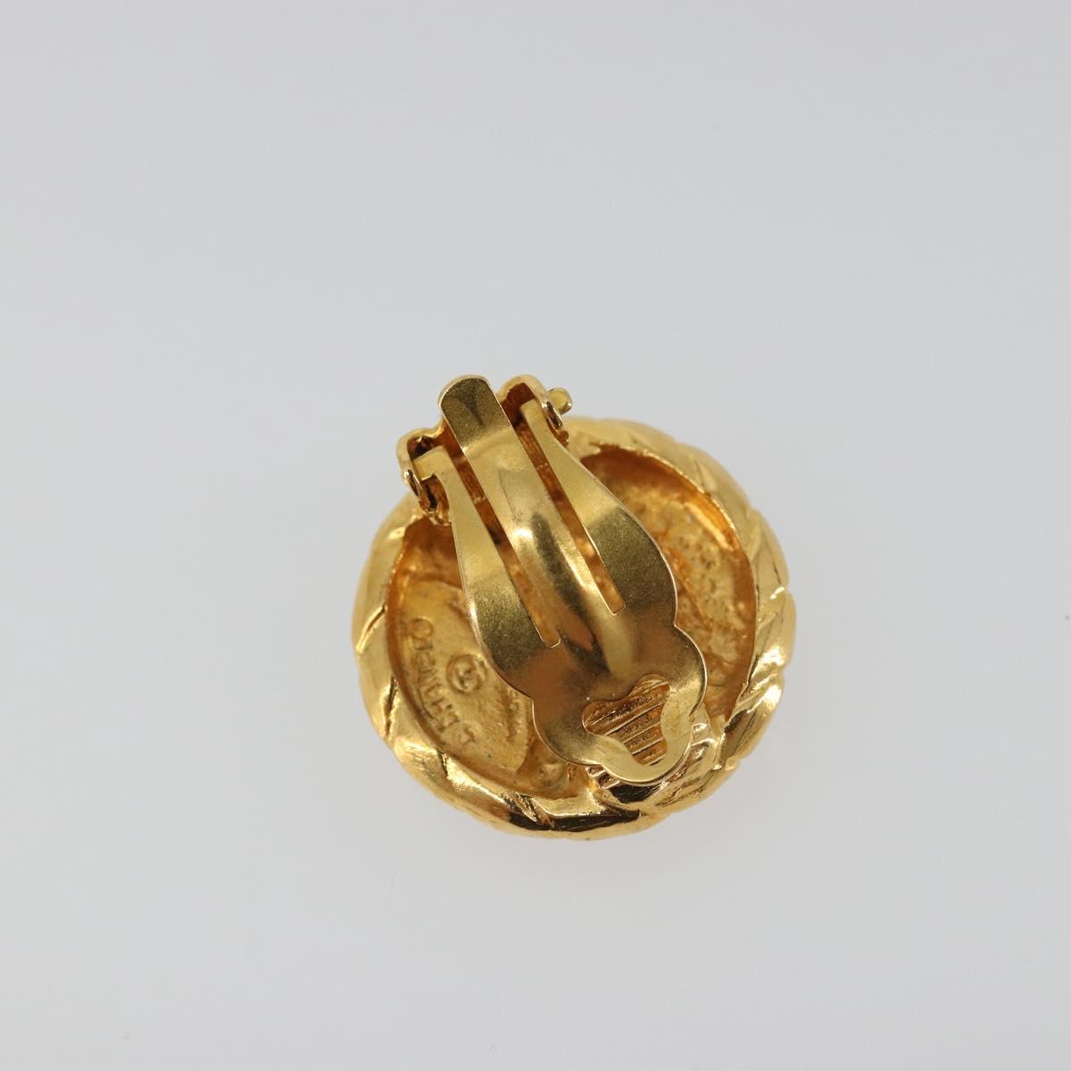 CHANEL Earring Metal Gold Tone CC Auth 198839V - Jerrillo image 8