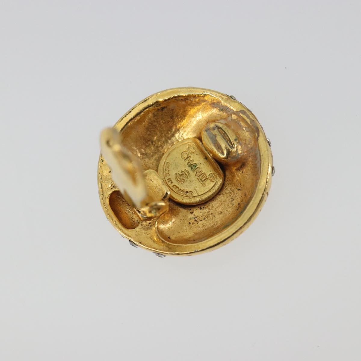 CHANEL Earring Metal Gold Tone CC Auth 198843 - Jerrillo image 6