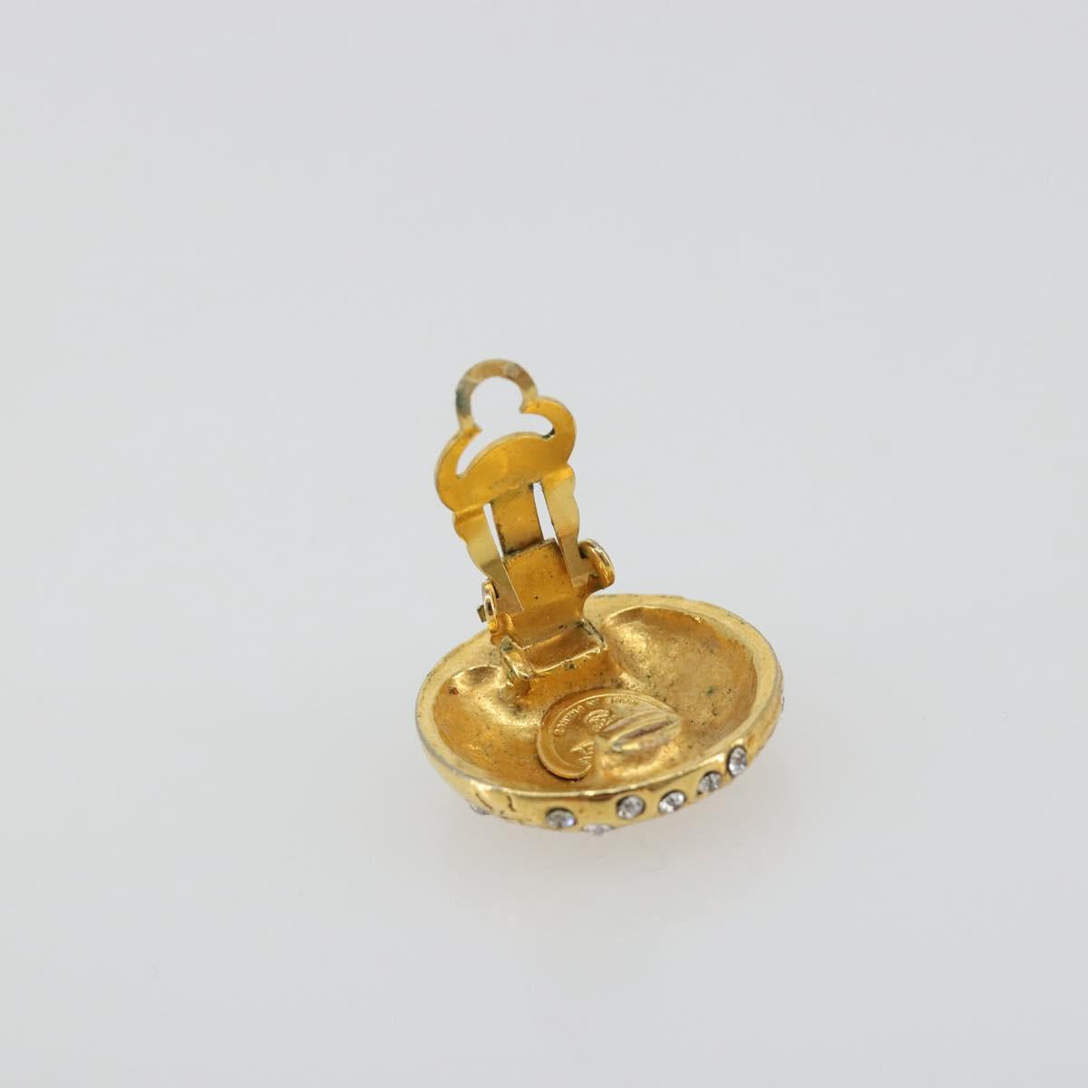 CHANEL Earring Metal Gold Tone CC Auth 198843 - Jerrillo image 9