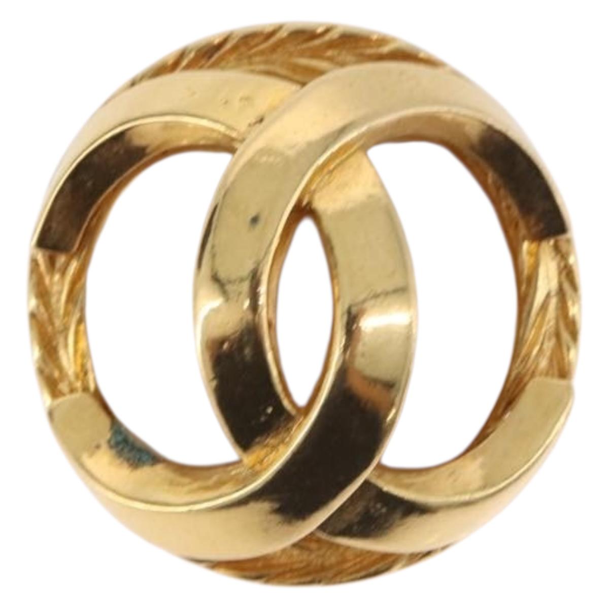 CHANEL Pearl Earring metal Gold Tone CC Auth 198846 - Jerrillo image 3