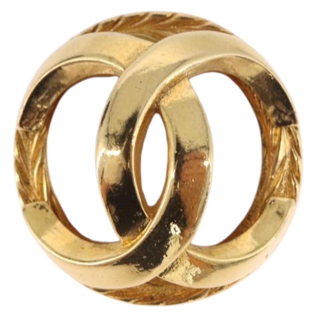CHANEL Pearl Earring metal Gold Tone CC Auth 198846 - Jerrillo image 9